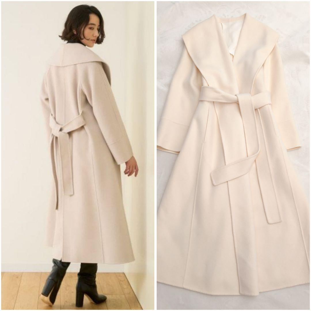 あ*！様 極美品✨アナイ 定価10万 シャルムビーバーショールカラーコート 36