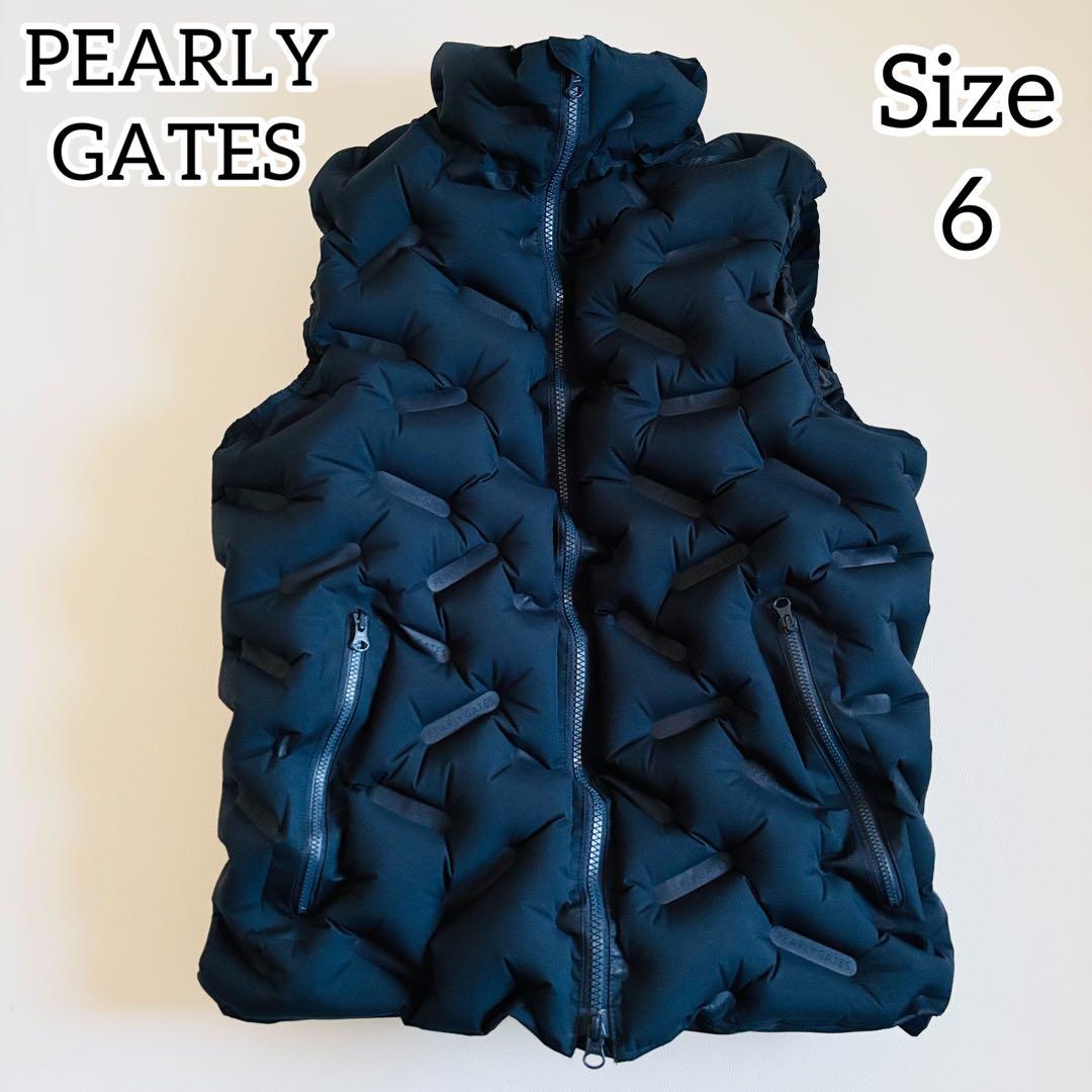 1840【極美品】パーリーゲイツ　エアーベスト　調整可能　ブラック　XL相当