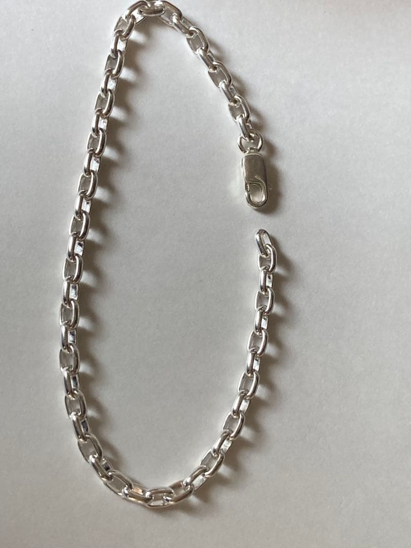 silver925ブレスレット長小豆