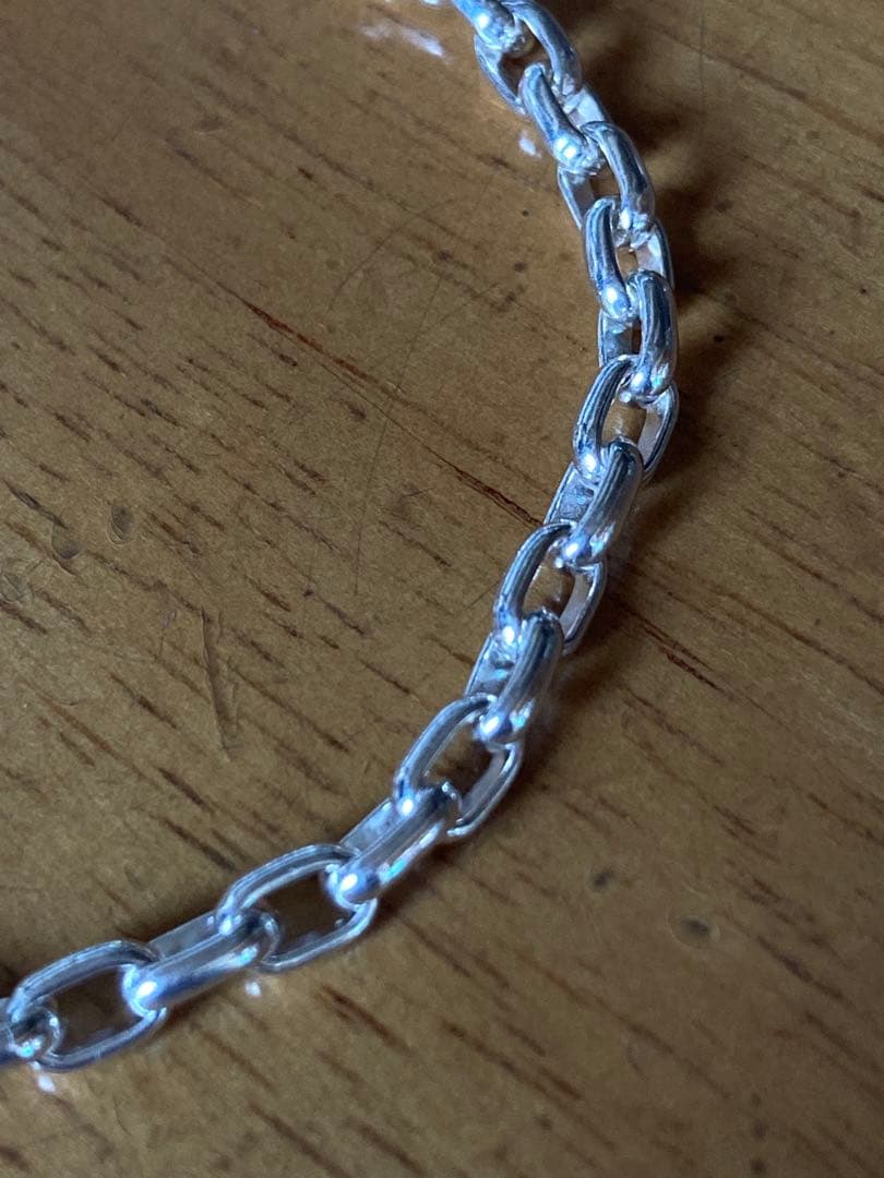 silver925ブレスレット長小豆