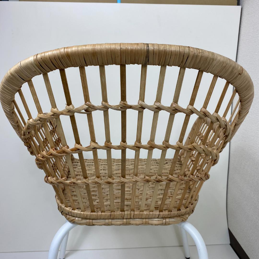 IKEA NILSOVE ニルソーヴェ イス ラタン ダイニングチェア ガーデン