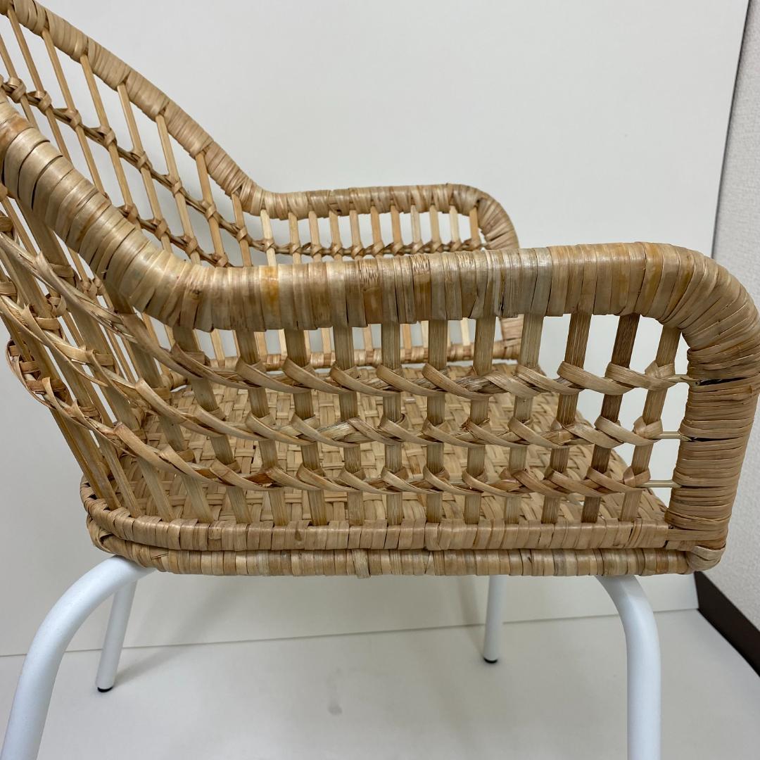 IKEA NILSOVE ニルソーヴェ イス ラタン ダイニングチェア ガーデン