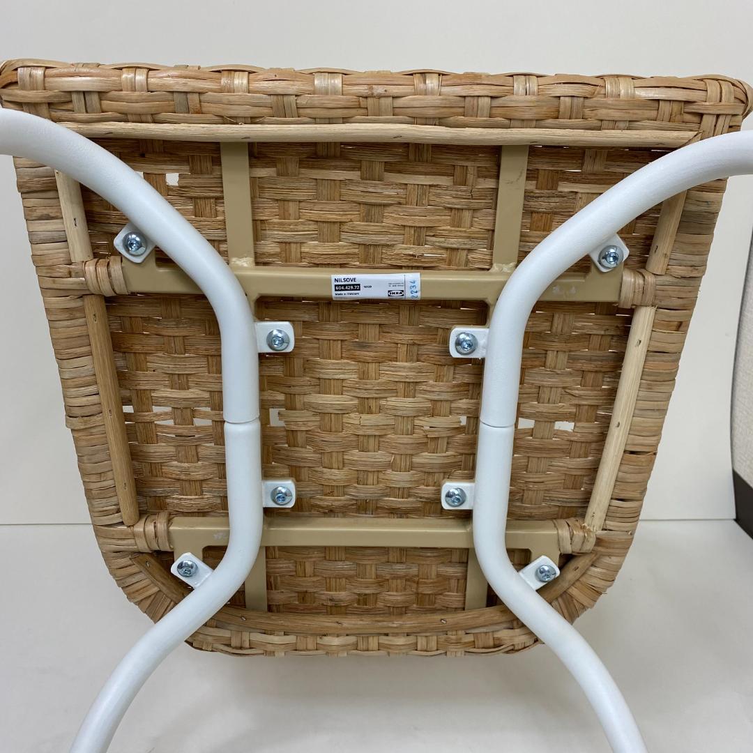 IKEA NILSOVE ニルソーヴェ イス ラタン ダイニングチェア ガーデン