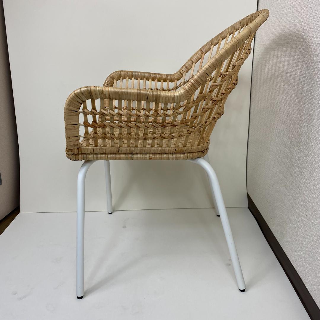 IKEA NILSOVE ニルソーヴェ イス ラタン ダイニングチェア ガーデン