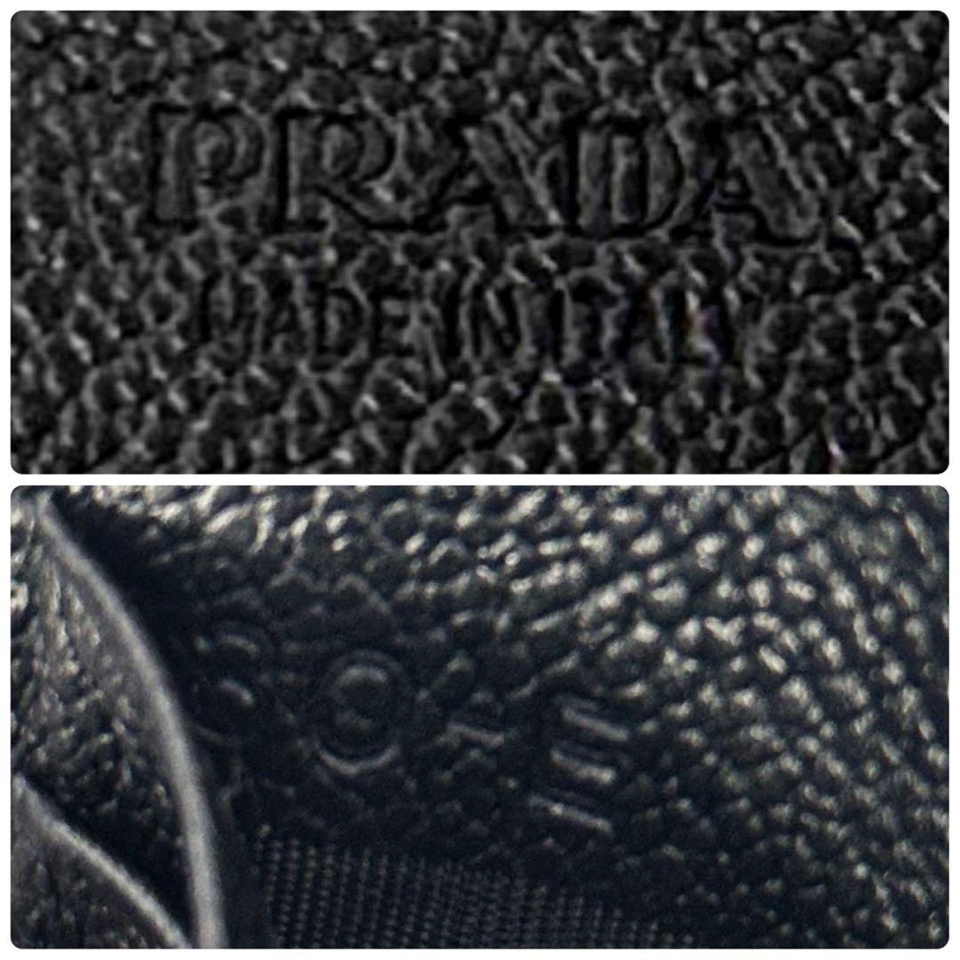 美品 プラダ ヴィッテロダイノ マネークリップ 財布 札入れ カード ICタグ