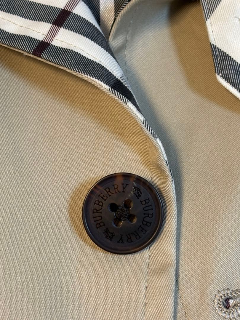 美品 バーバリーブラックレーベル トレンチコート　Lサイズ