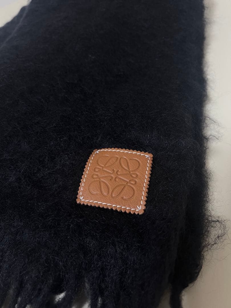 限定価格！✨美品✨ LOEWE マフラー モヘア・ウール　ブラック
