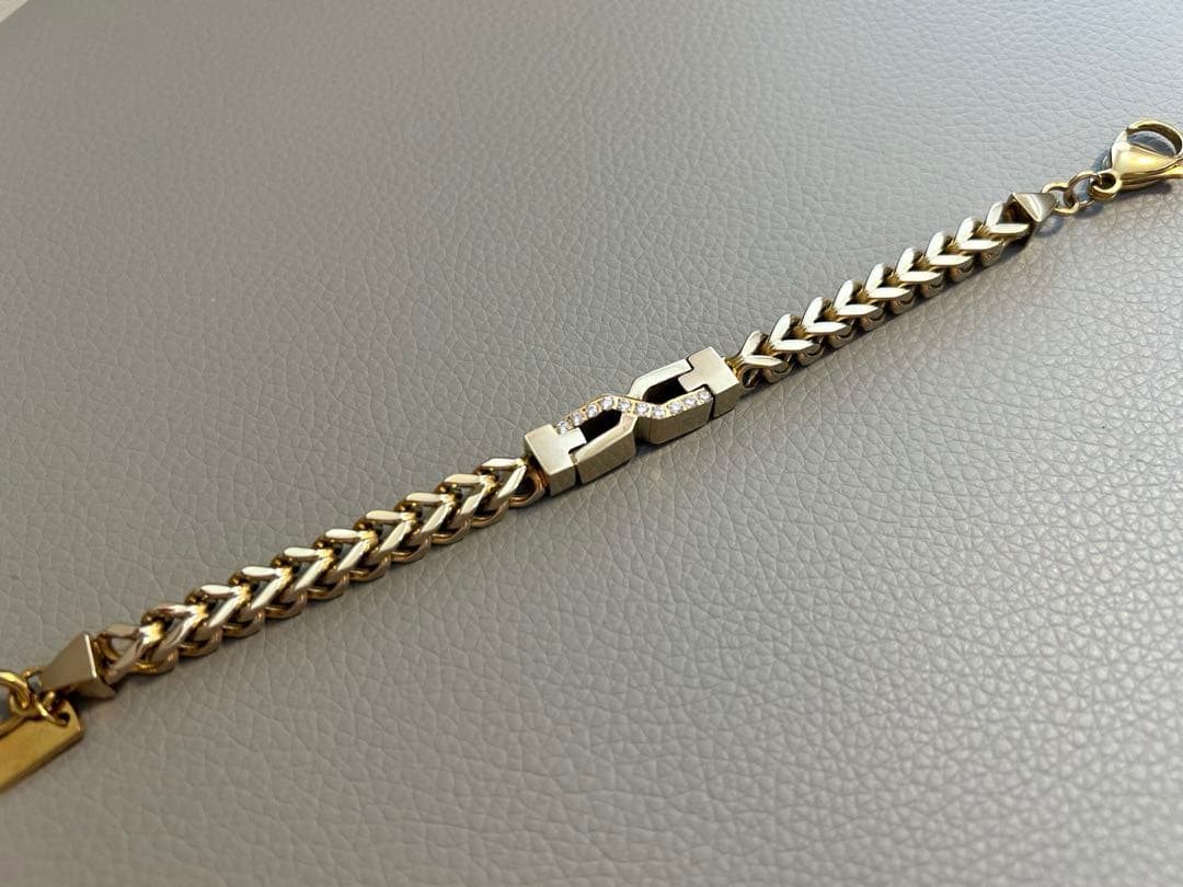 BLESS クロスチェーンブレスレット ゴールド