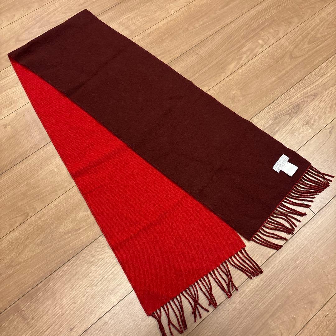 Joshua Ellis ウール×カシミヤ ストール 30㎝×180㎝