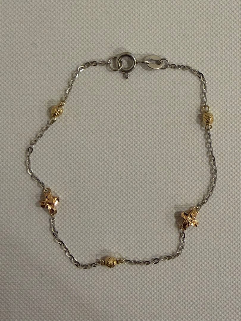 AU750 k18 ホワイトゴールド ゴールド ロースゴールド ブレスレット