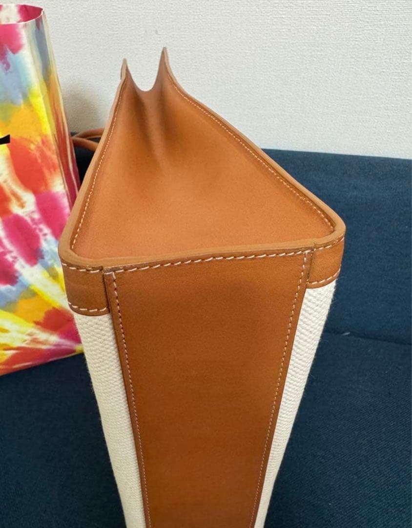 た*ん様 CELINE トートバッグ ラージ バーティカル カバ コットンキャン