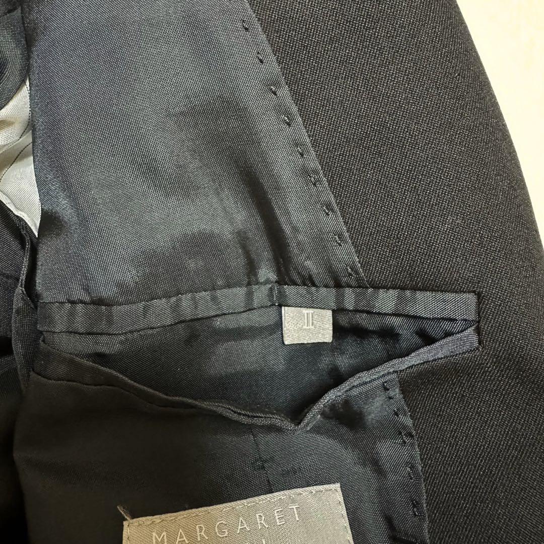 【マーガレットハウエル】スーツ セットアップ パンツ テーラードジャケット 黒