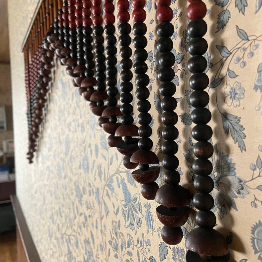 昭和レトロ　珠暖簾　珠のれん　ショート　当時物