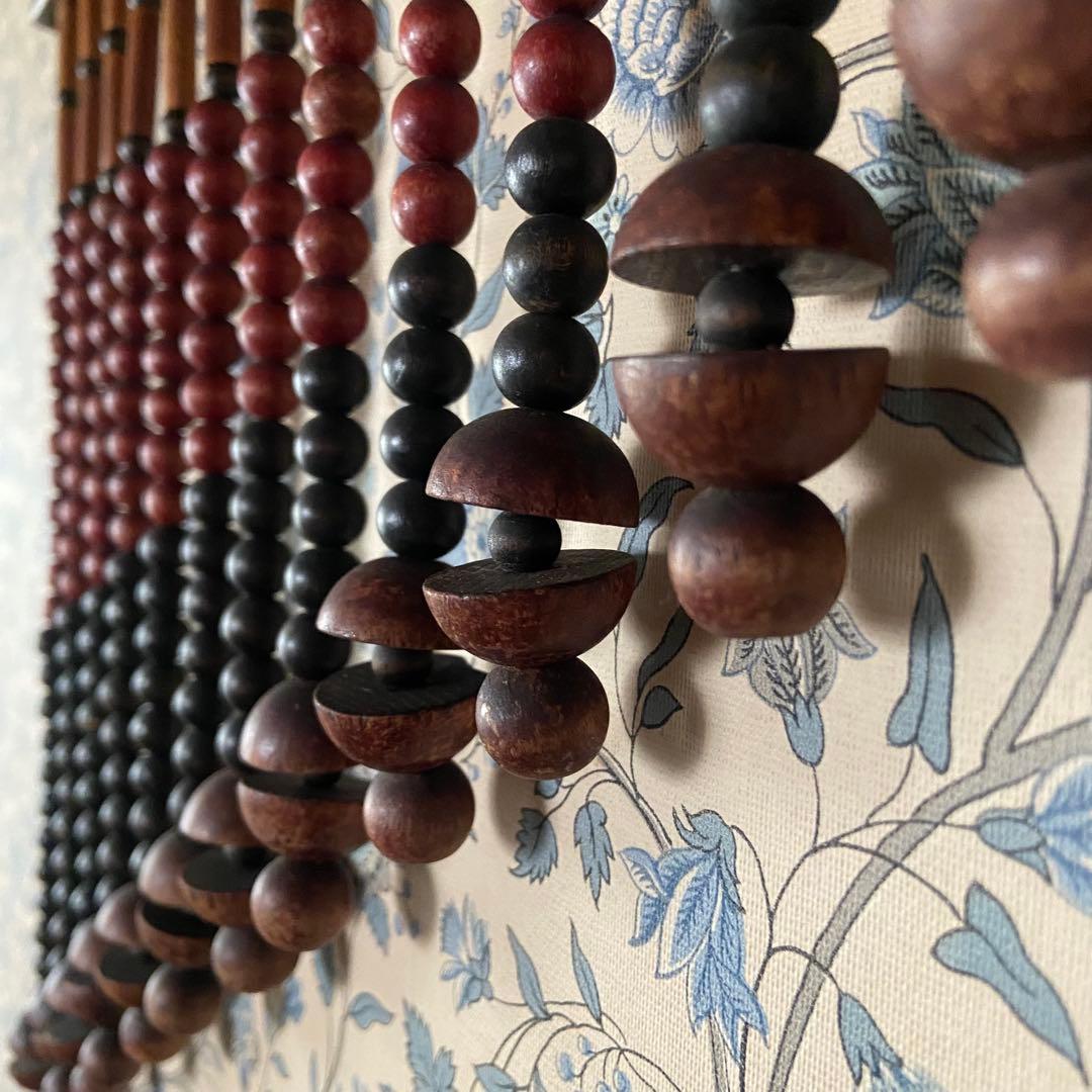 昭和レトロ　珠暖簾　珠のれん　ショート　当時物