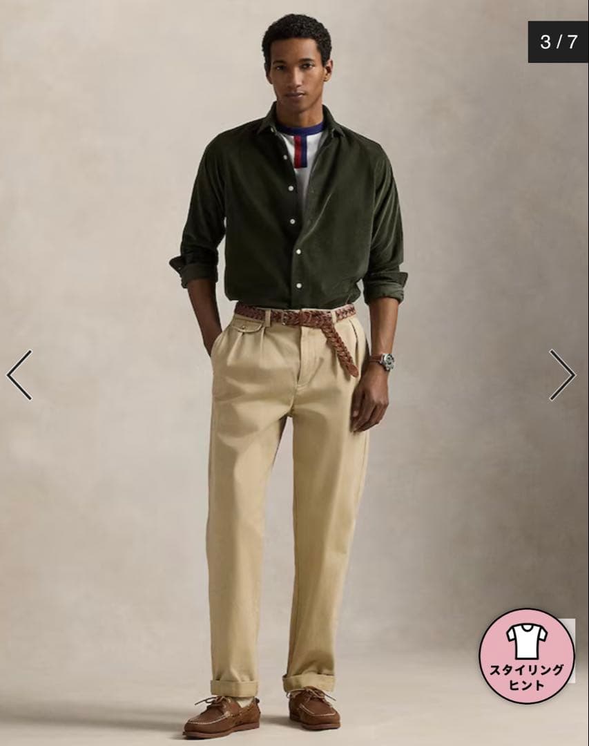 Polo Ralph Lauren クラシック コーデュロイ シャツ メンズS