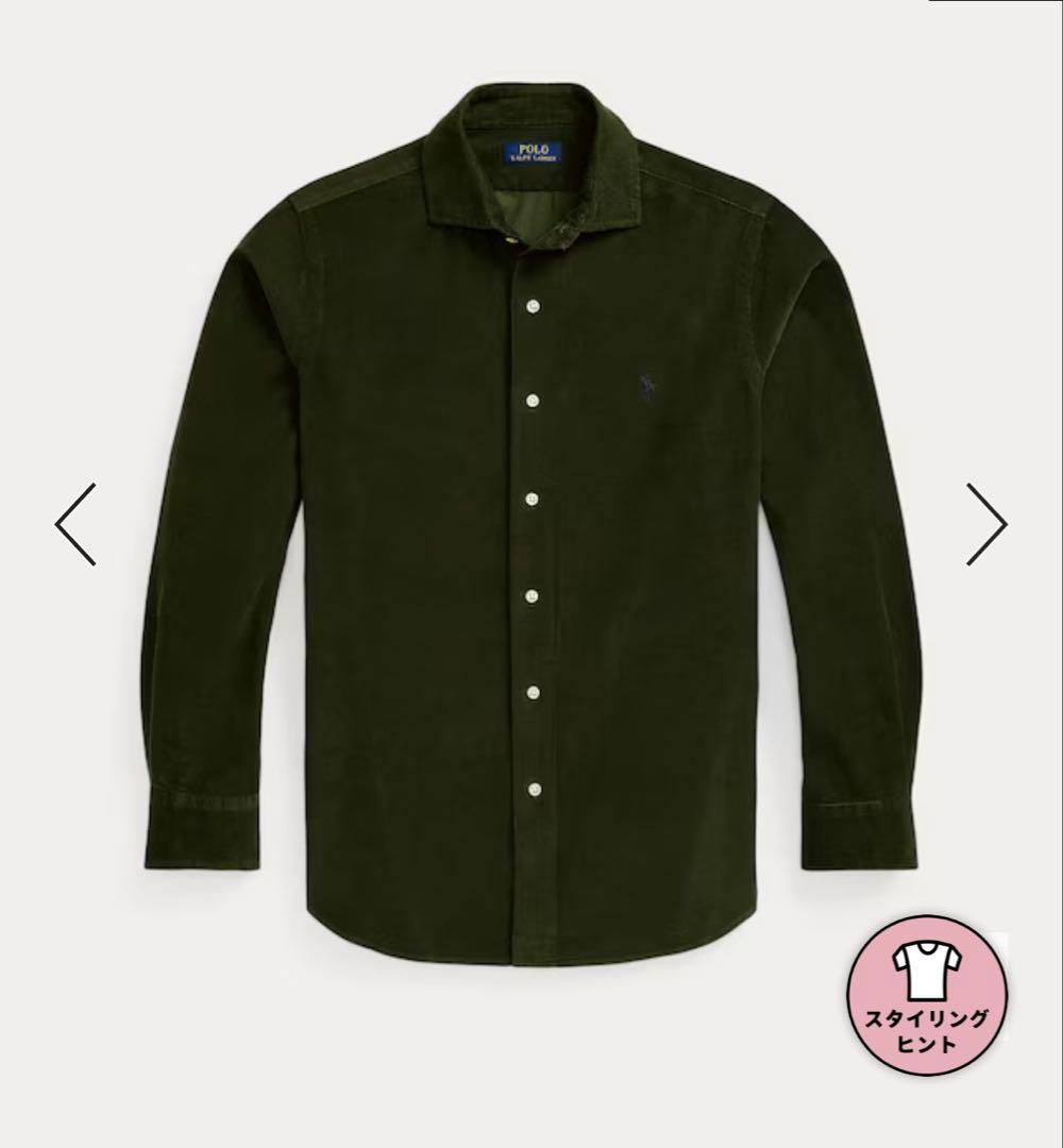 Polo Ralph Lauren クラシック コーデュロイ シャツ メンズS
