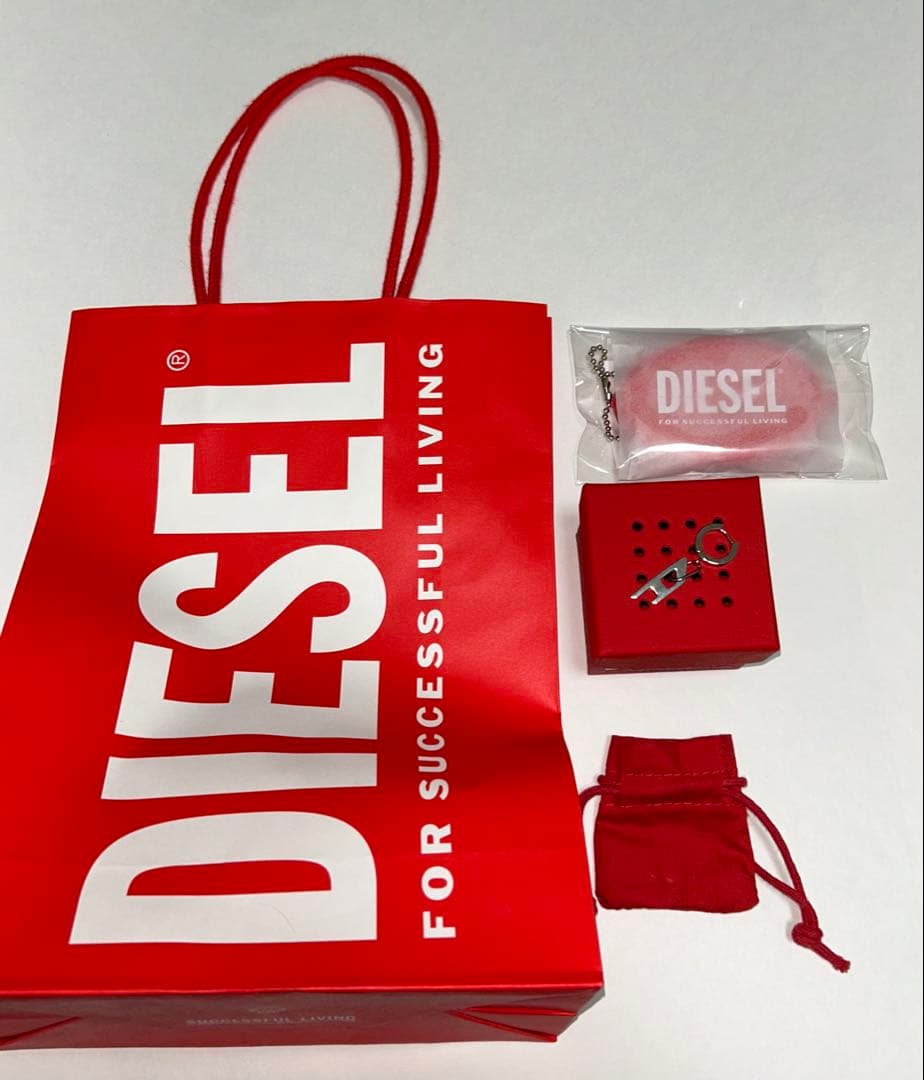 DIESEL ピアス シルバー フープ 新品未使用 箱・紙袋付き