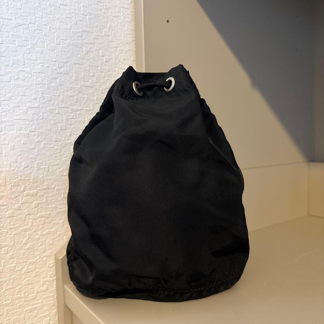 PRADA ブラック ドローストリングバッグ　巾着