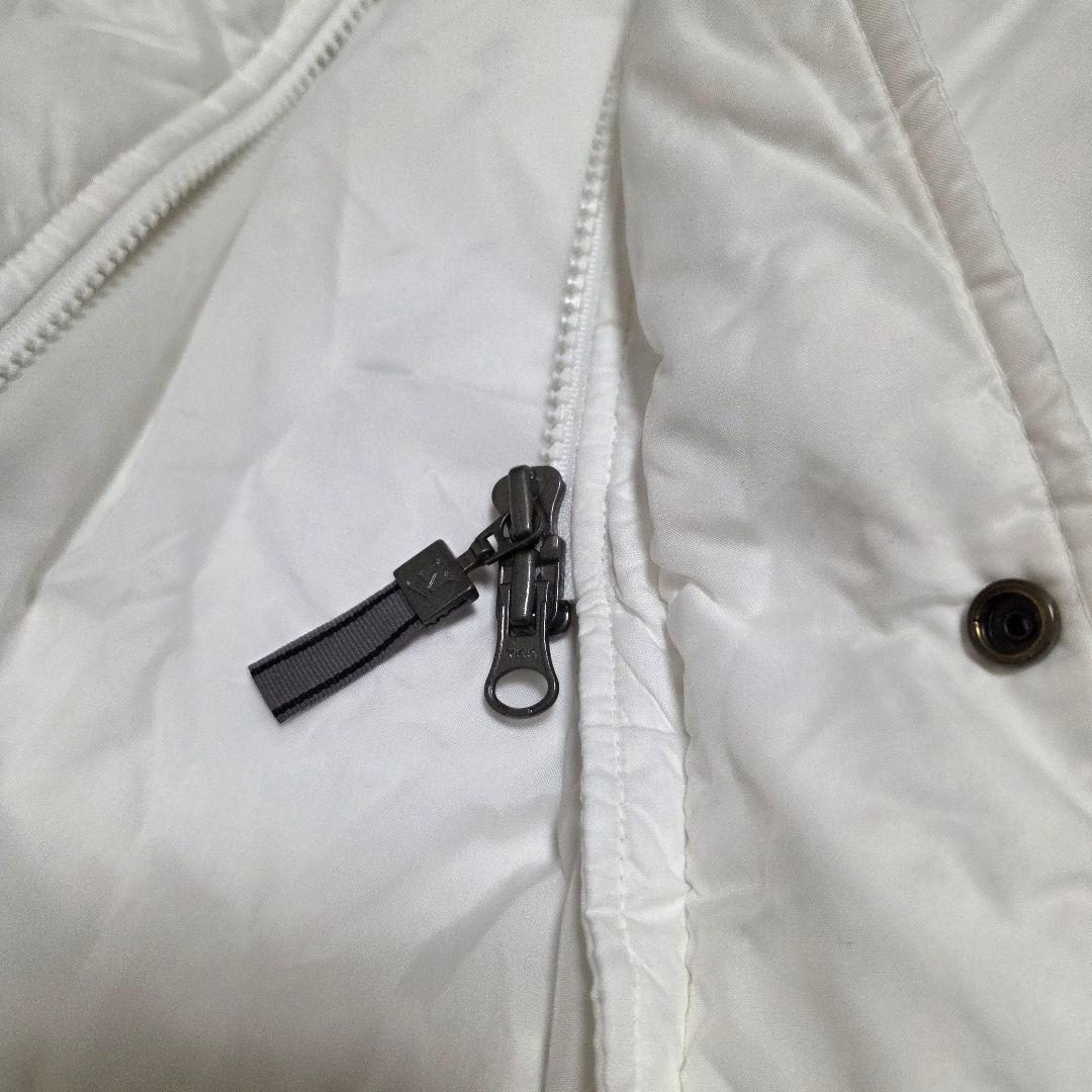 極美品　Nike ホワイト ベンチコート　ロングダウンジャケットLサイズ