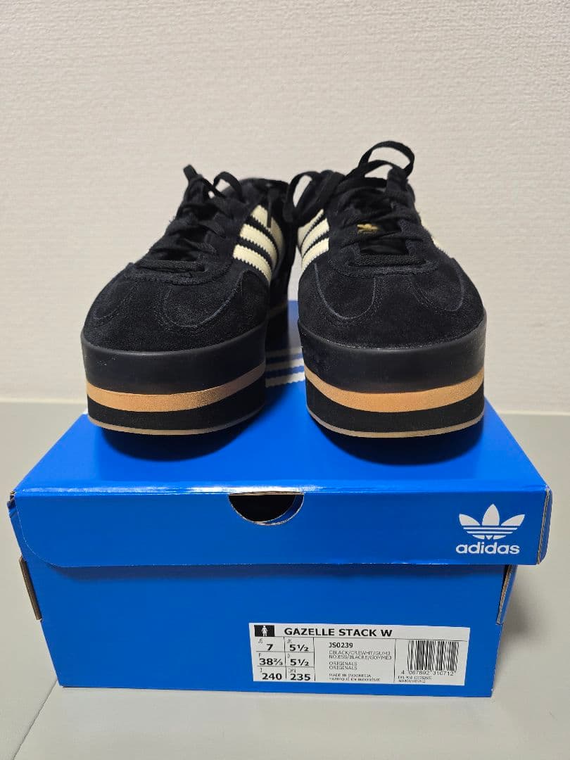 マッシー【箱有り】adidas Gazelle Stack 24.0cm