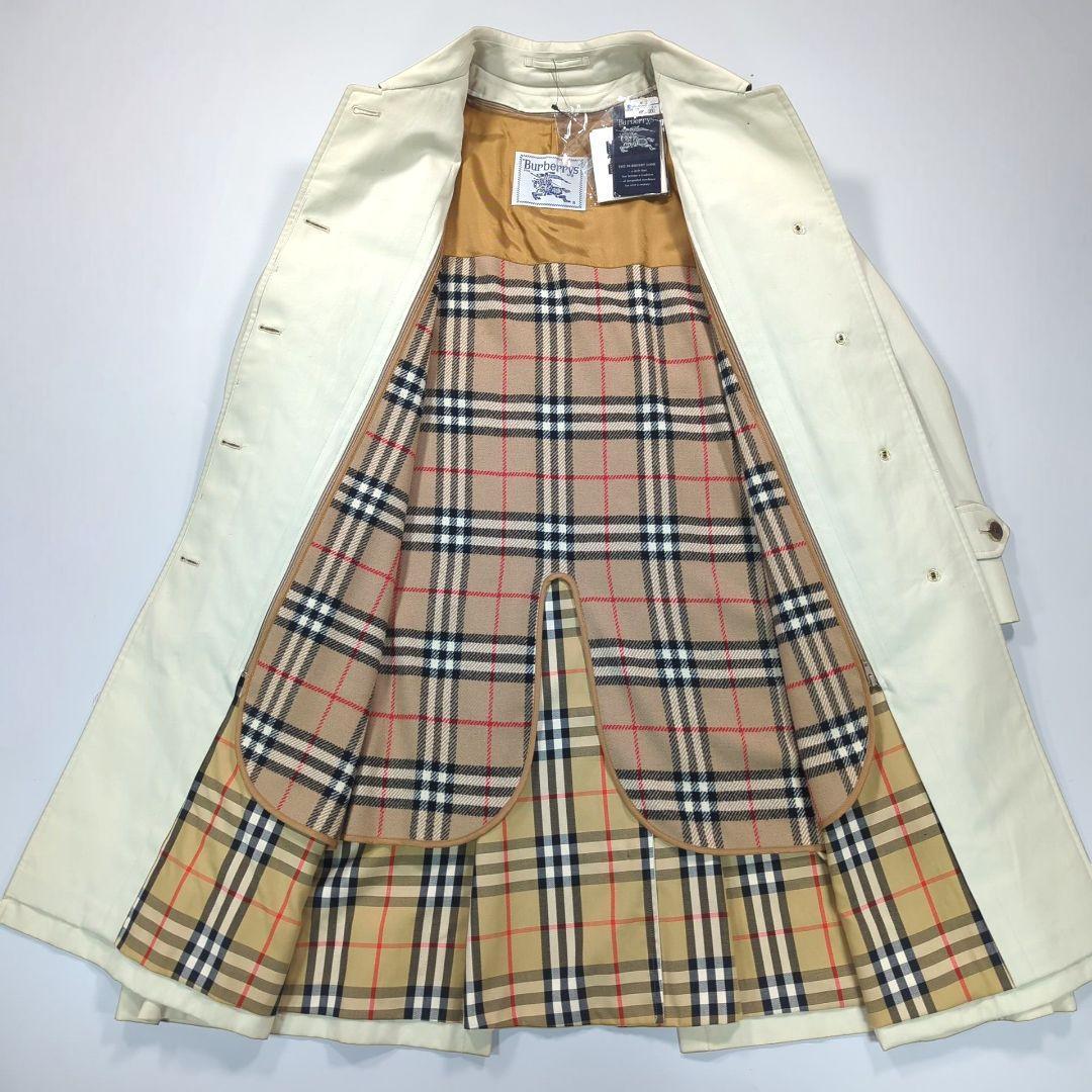 未使用タグ付き．BURBERRY ステンカラーコート ライナー付 ノバチェック