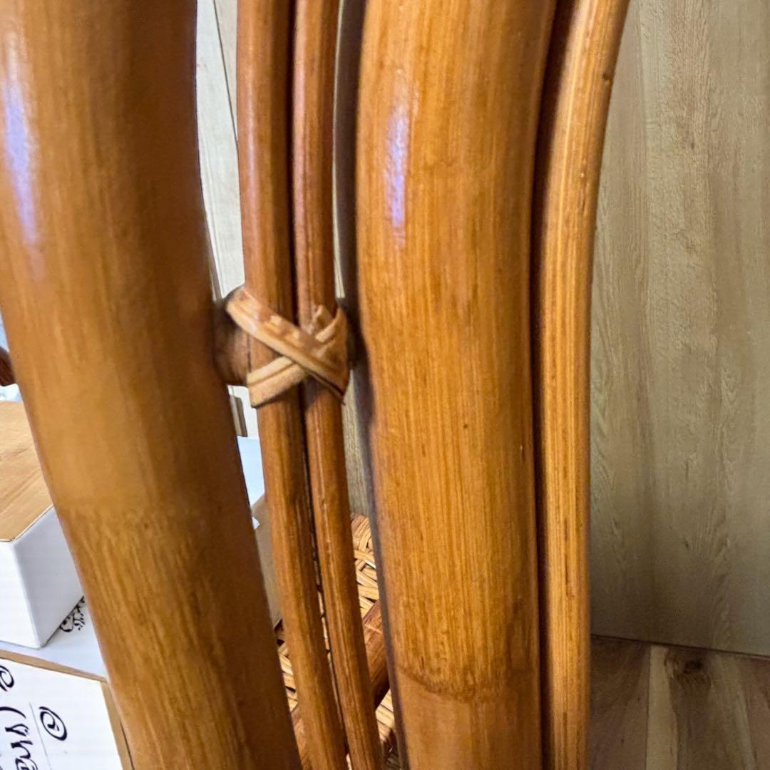 ラタンミラー 大型アーチ型 玄関リビング 北欧ナチュラル✨