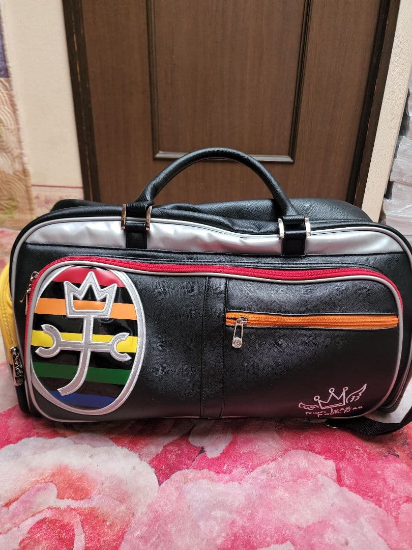 カステルバジャック　カラフルストライプ ゴルフボストンバッグ