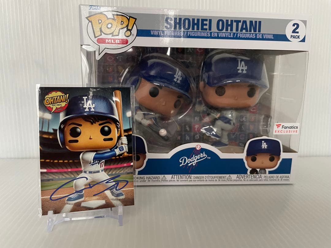 大谷翔平 Funko Pop 2パック プリントサイン入りカード付き