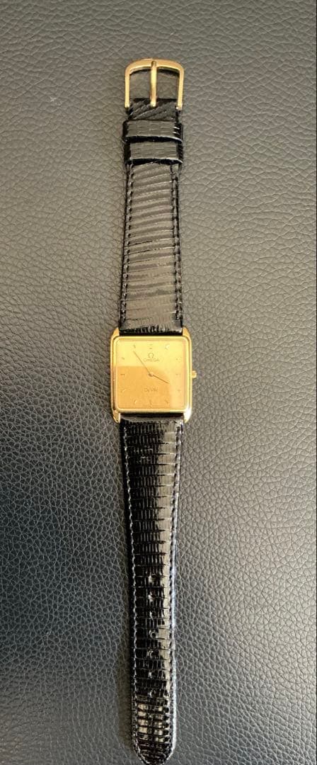 と*ろ様 動作 本物保証！美品OMEGA De Ville 腕時計(クォーツ)レ