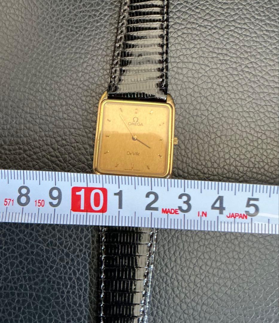と*ろ様 動作 本物保証！美品OMEGA De Ville 腕時計(クォーツ)レ