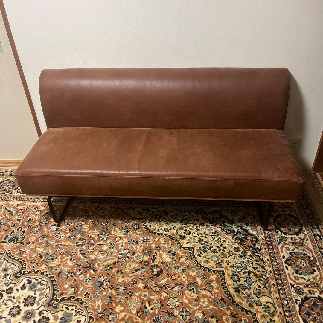 関家具　ソファ　ブラウン　アンティーク　ヴィンテージ　アイアン　COMFORM
