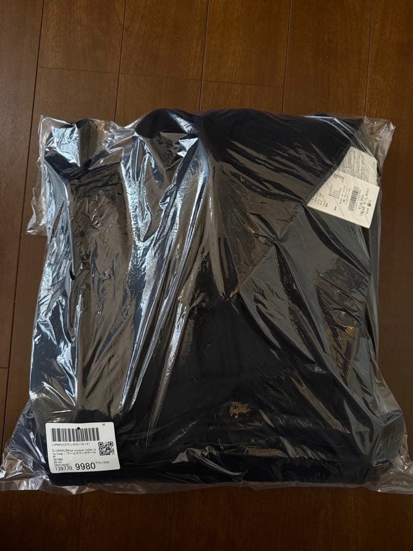 LURAKU ウールステンカラーロングコート