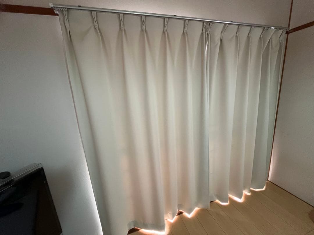 遮光1級カーテン4枚、UVカットレースカーテン2枚　ベルメゾン　オーダー