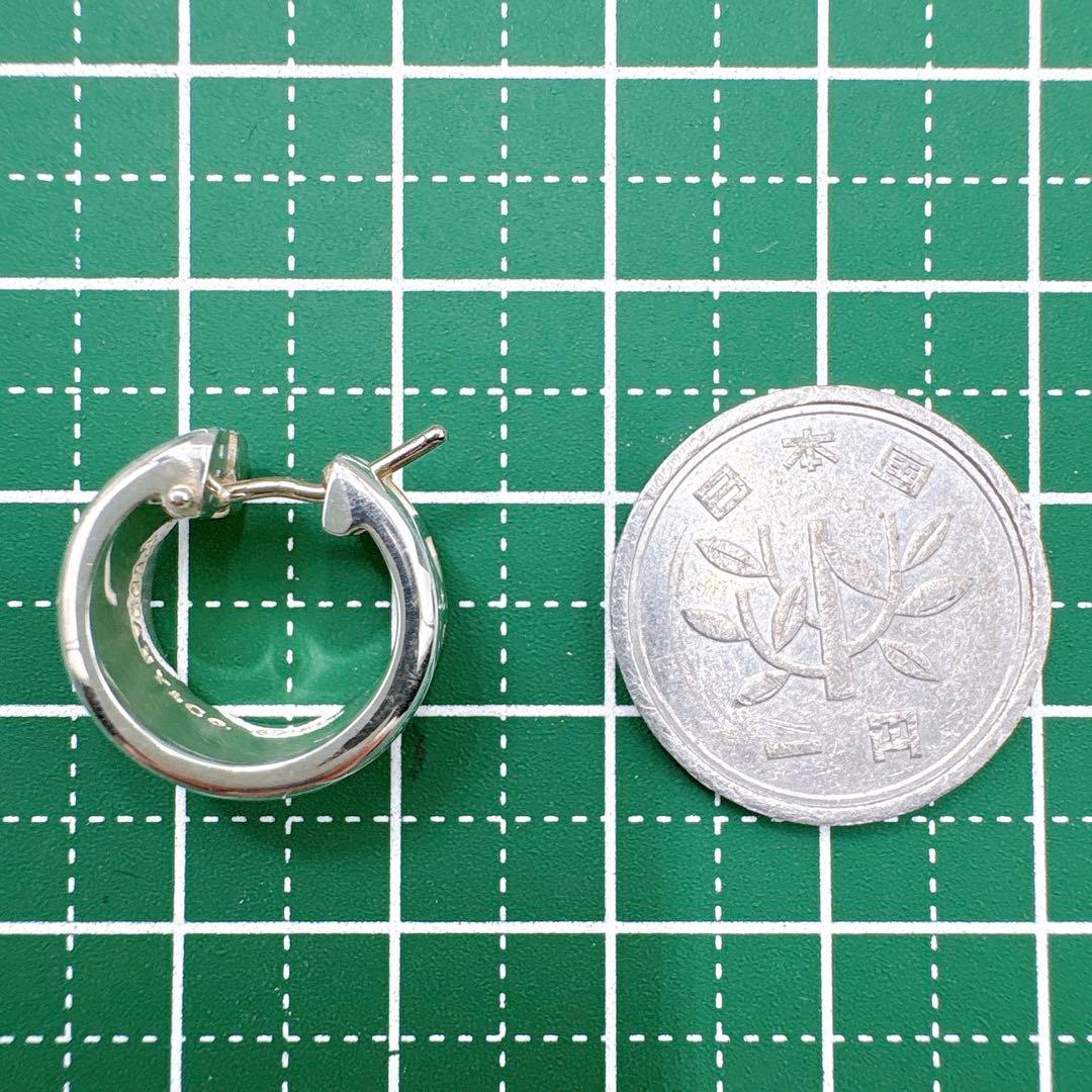 極美品 オールドティファニー アトラス フープ ピアス シルバー925
