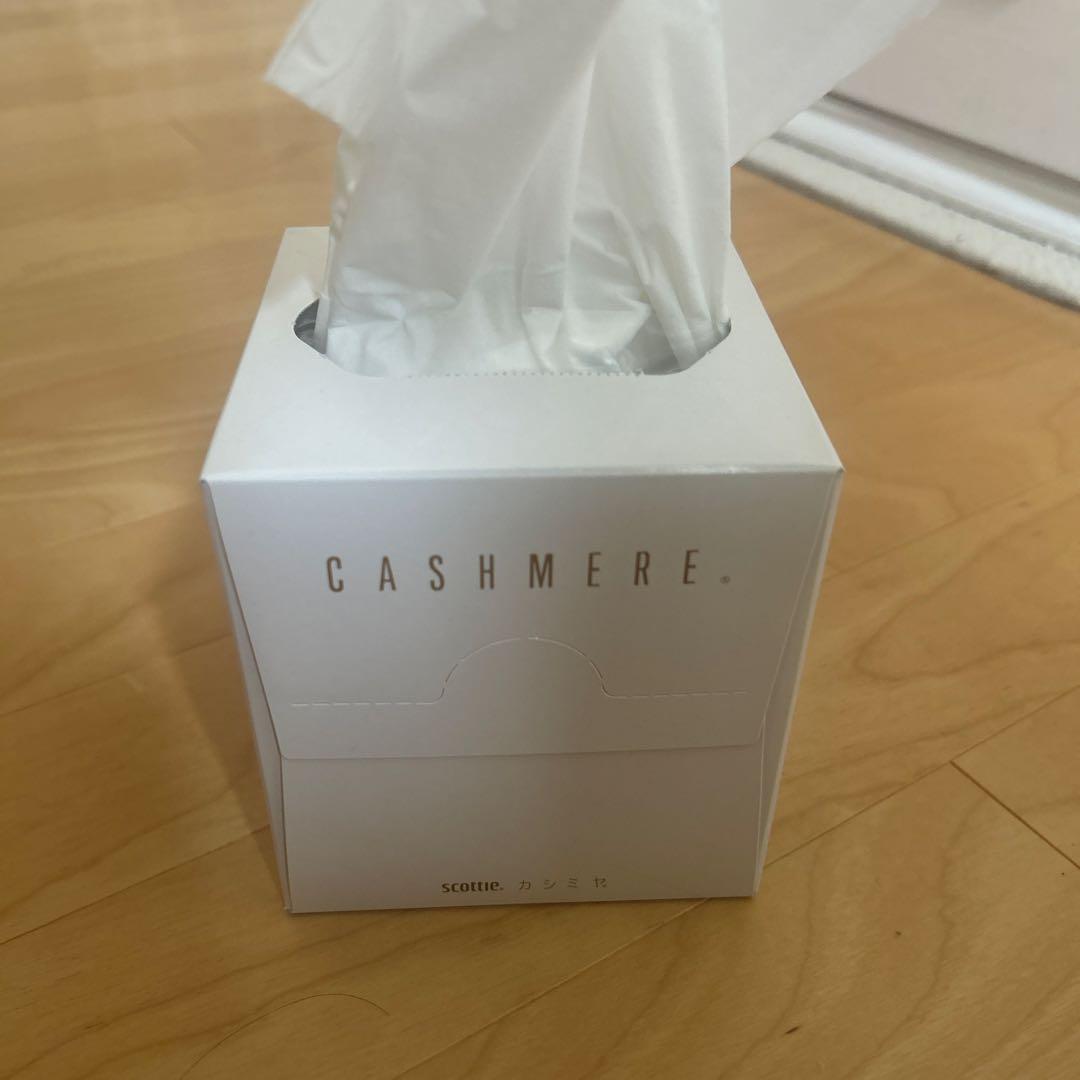 CASHMERE ホワイト ティッシュボックス