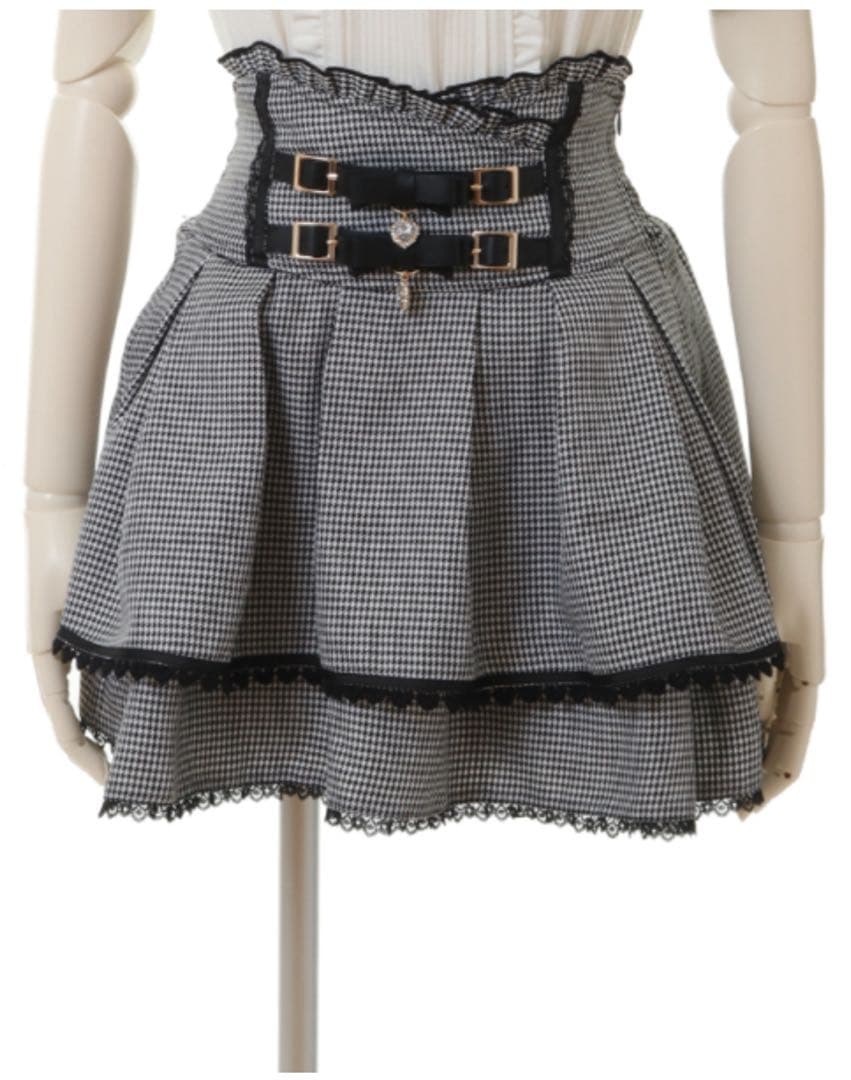 LIZLISA 2連リボンベルトスカパン