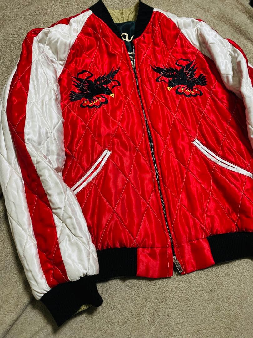 美品 テーラー東洋 龍虎鷲 ２面用 日本限定 スカジャン unisex レーヨン