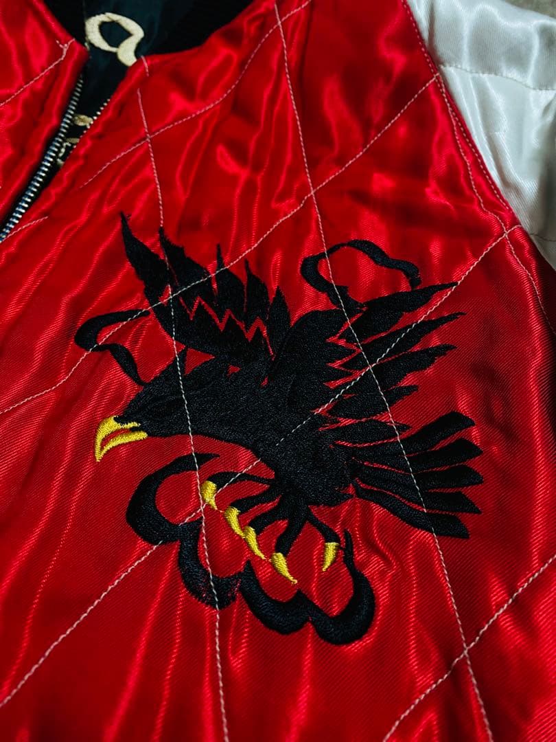 美品 テーラー東洋 龍虎鷲 ２面用 日本限定 スカジャン unisex レーヨン