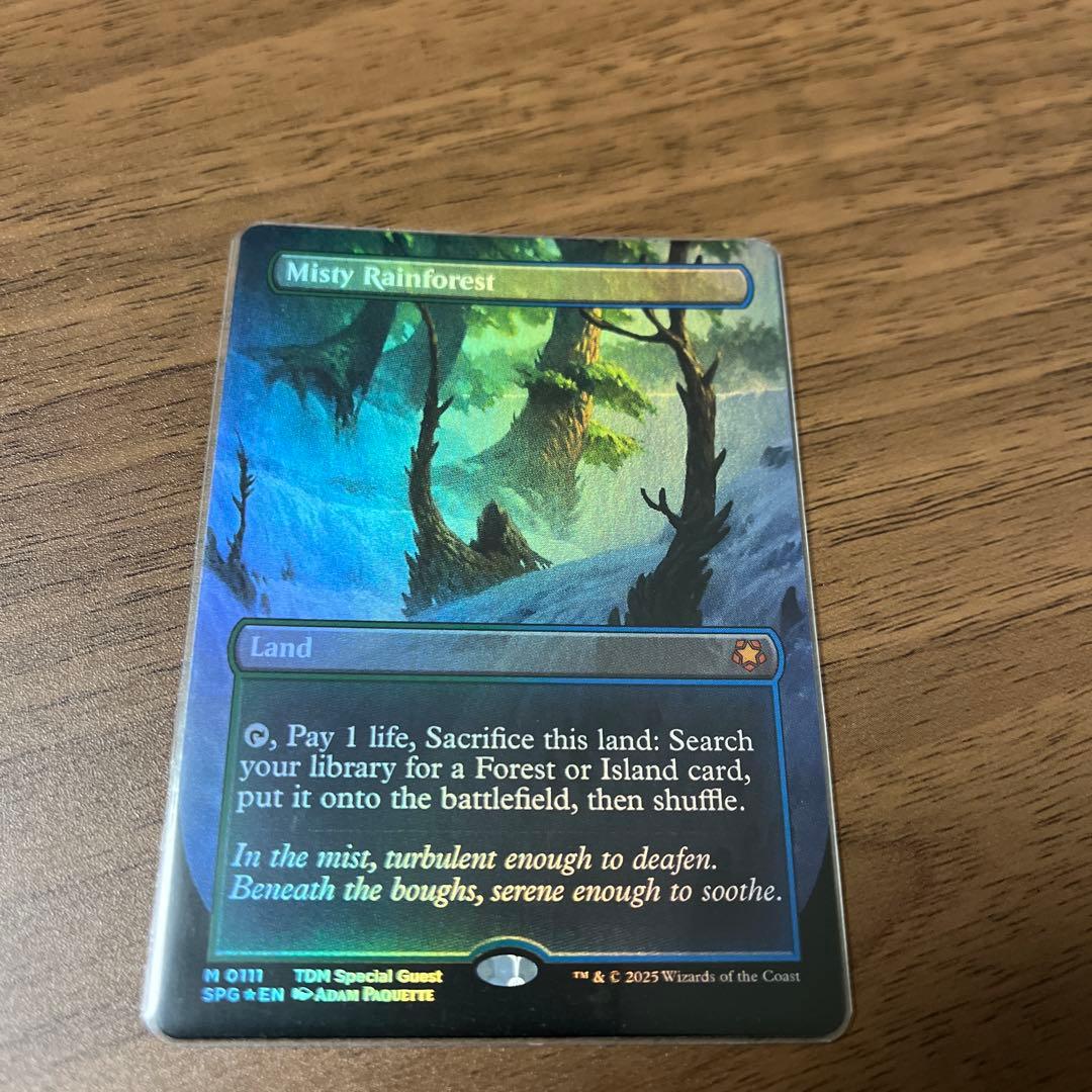 与*樹様 マジックザギャザリング　霧深い雨林　SPG foil 英語