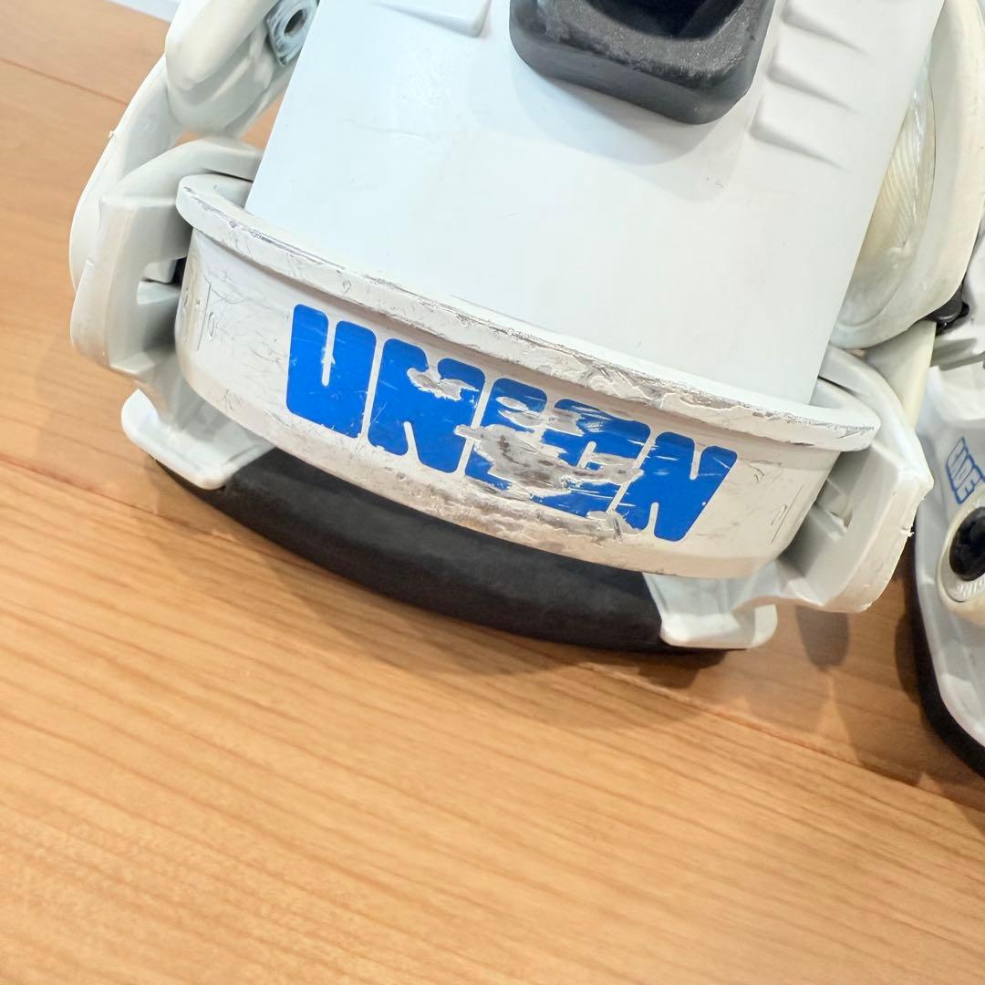 UNION キッズ　スノーボードビンディング ホワイト
