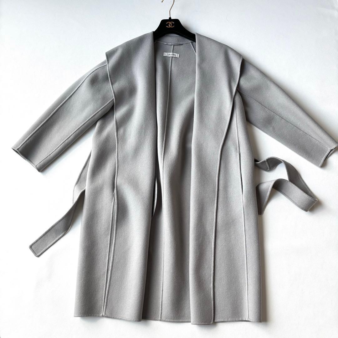 Max Mara クチートアマーノ　ダブルフェイスウールコート　ベルト　36