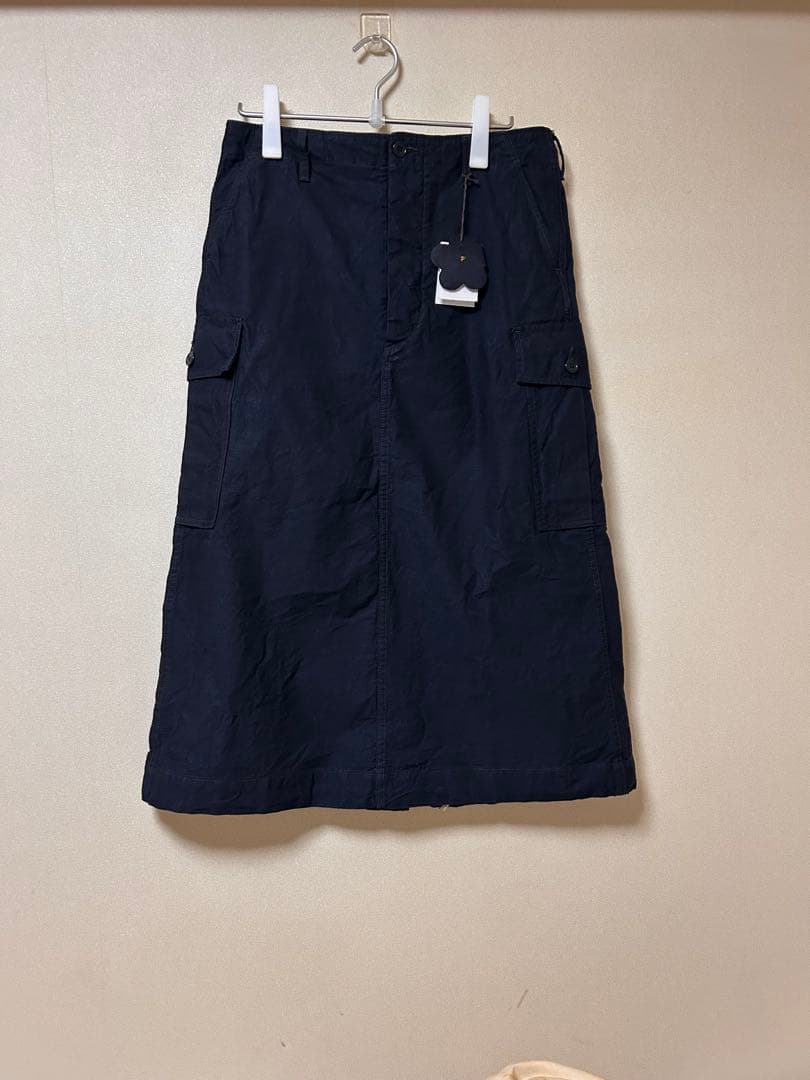 45R 45rpm バックサテンのカーゴスカート（インディゴ）　未使用