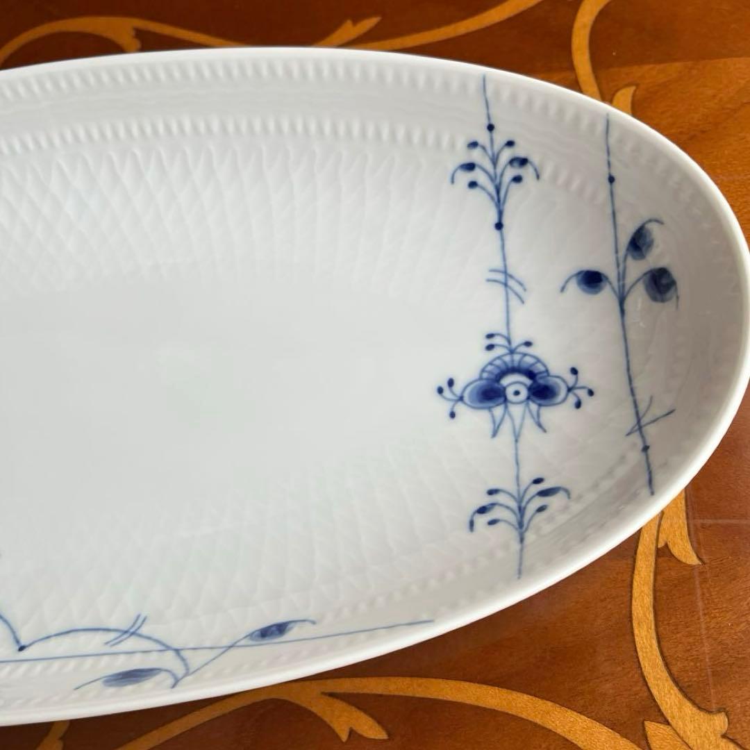 ロイヤルコペンハーゲン　ブルーパルメッテ　オーバルディッシュ　L32cm 新品