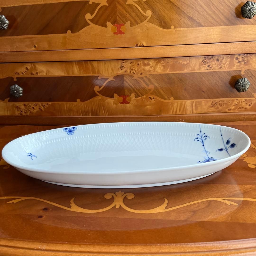 ロイヤルコペンハーゲン　ブルーパルメッテ　オーバルディッシュ　L32cm 新品