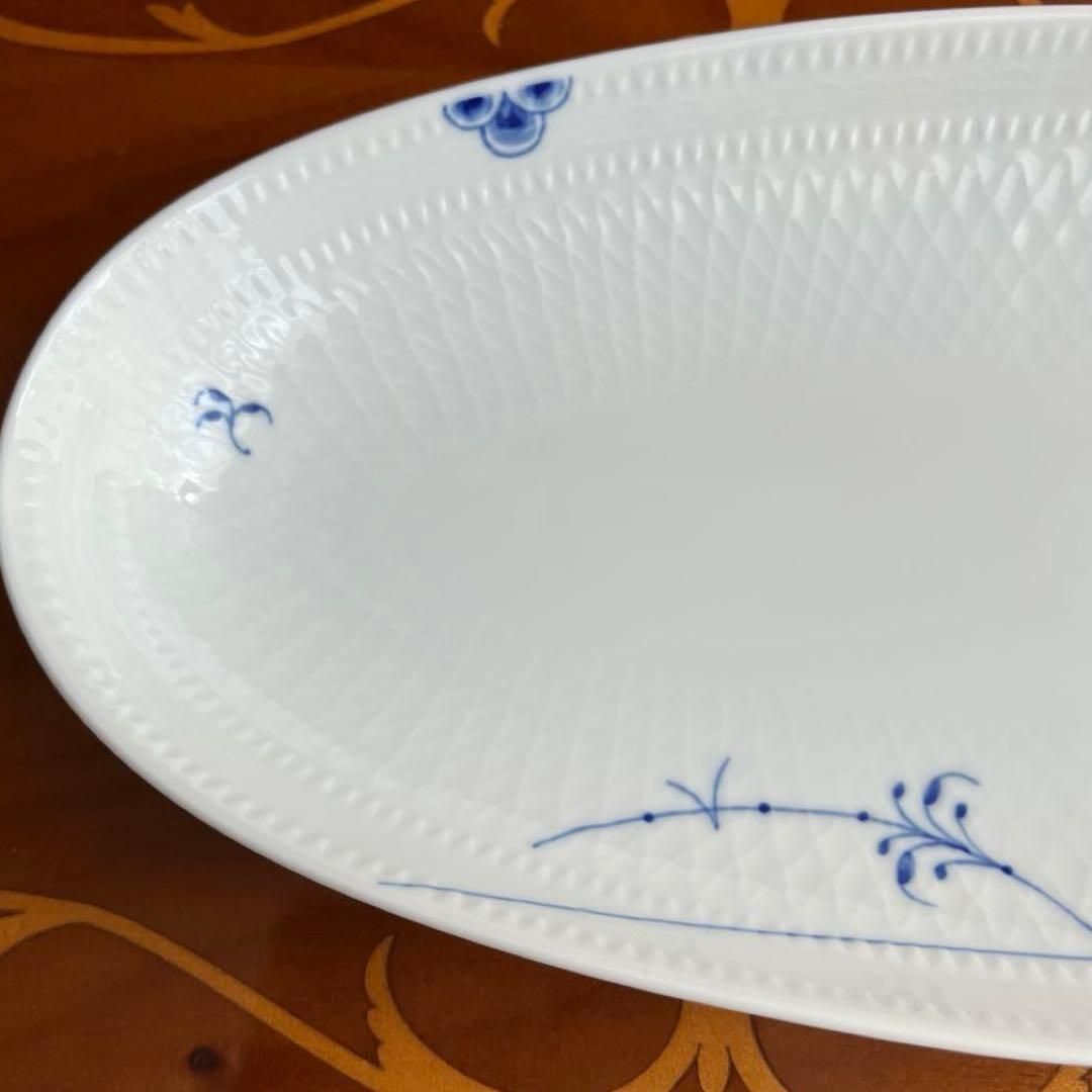 ロイヤルコペンハーゲン　ブルーパルメッテ　オーバルディッシュ　L32cm 新品