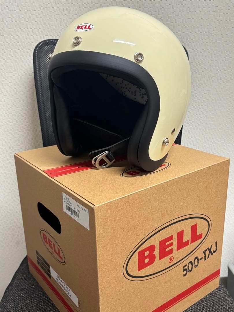 BELL 500-TXJ ジェットヘルメット アイボリー Mサイズ