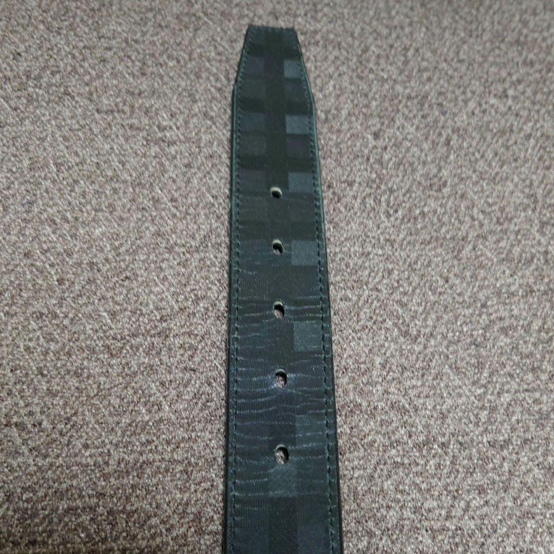 ブラックレーベル クレストブリッジ リバーシブルベルト レザー 牛革 本革 黒