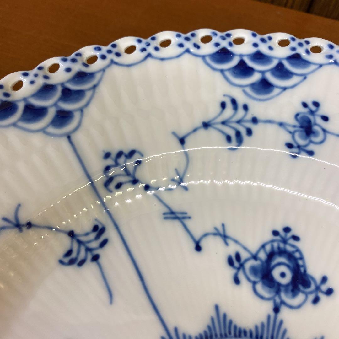 ロイヤルコペンハーゲン ブルーブルーテッドフルレース　プレート2枚セット