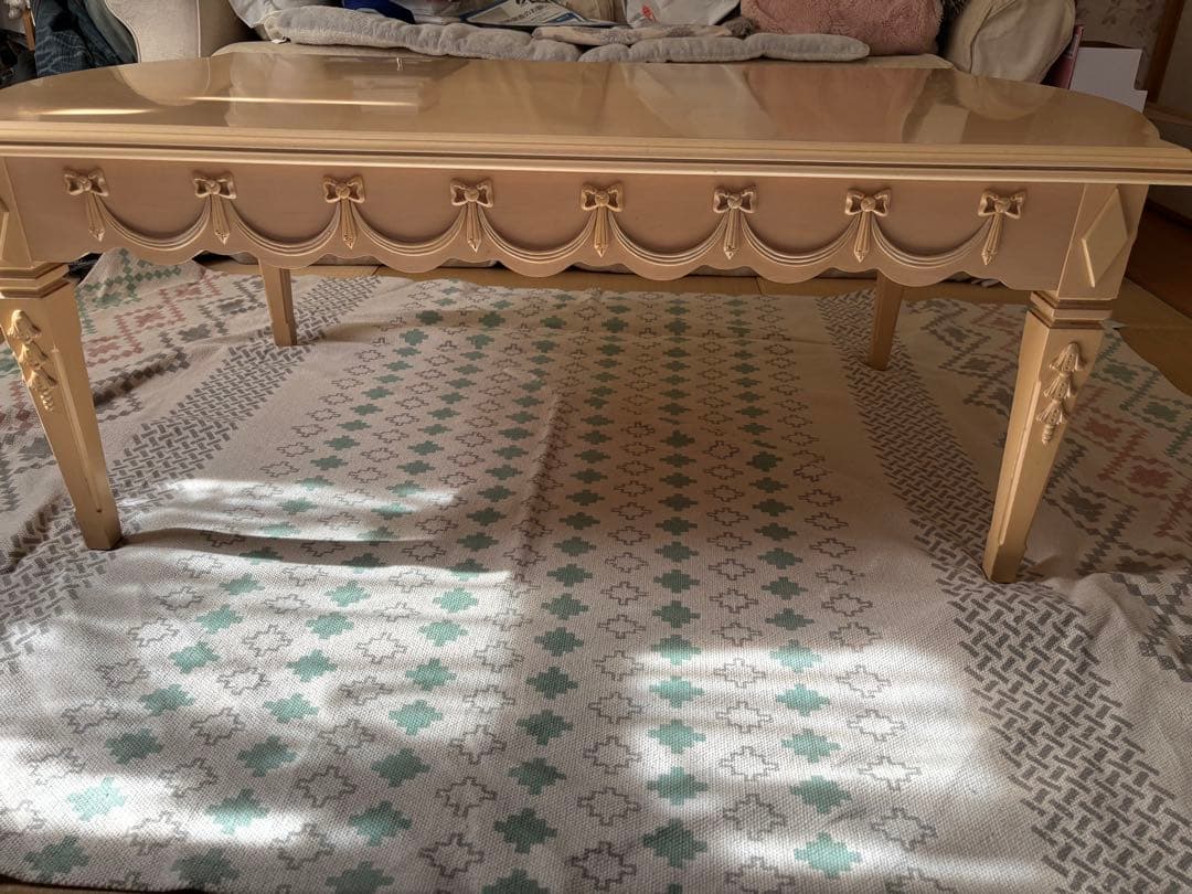 リンホーリン♡リボン♡センターテーブル 美品 レア 大塚家具 週末セール