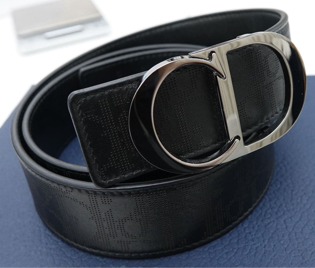 ディオール CD　リバーシブル　オブリーク ベルト 90